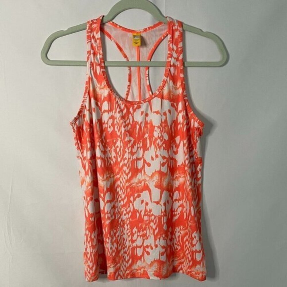 ⭐️ Lole racer-back tank top- peach and white- Size small